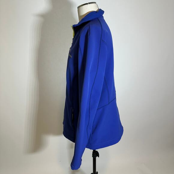 Columbia Hard Shell Fleece Lined Jacket Full Zip Water Resistant Womens Sz Large - Picture 3 of 12